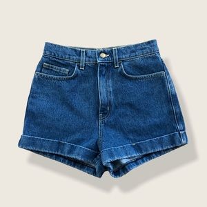 Original American Apparel Blue Hi Rise Jean short